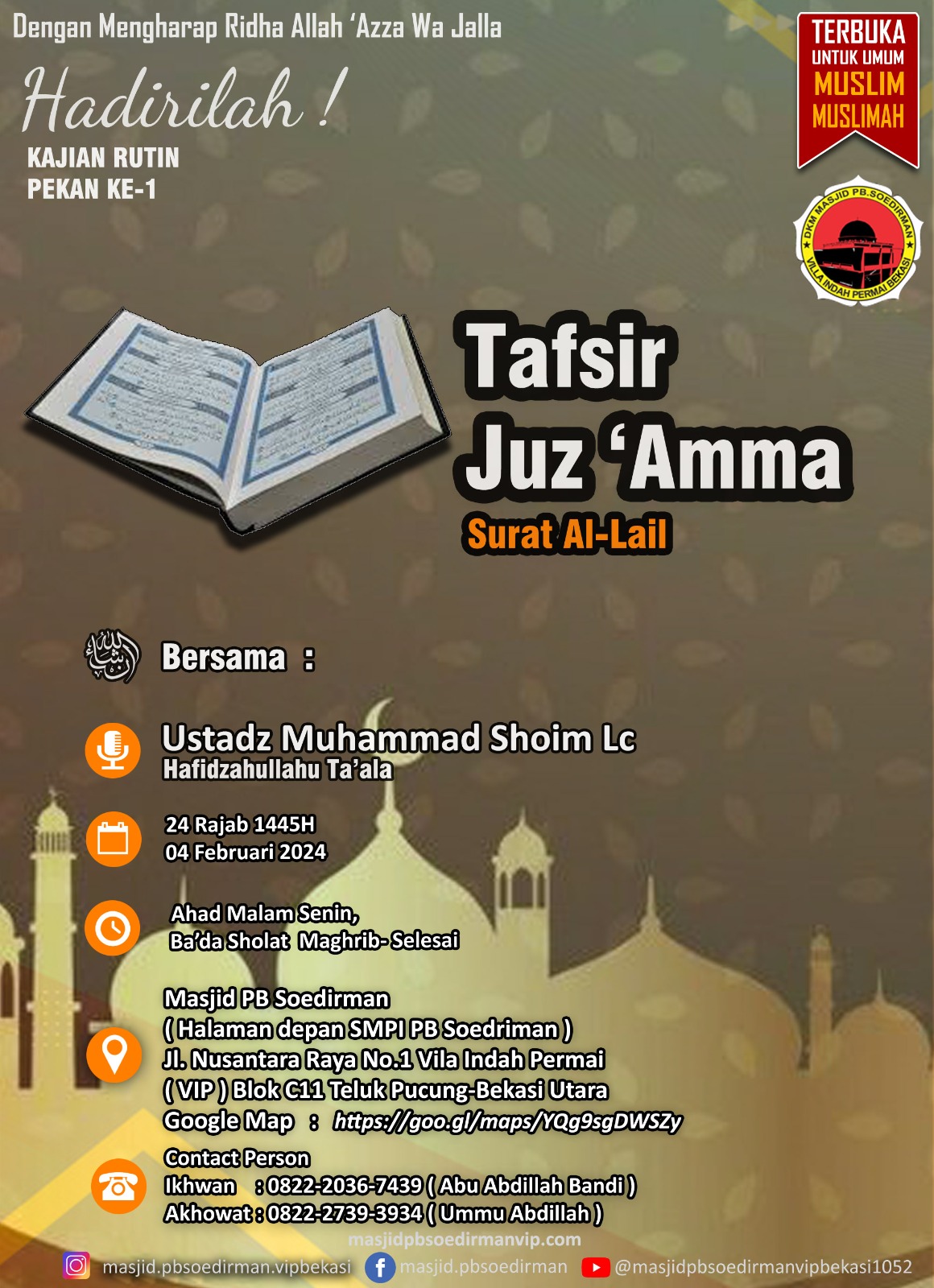 Kajian AHAD PEKAN KE 1 -  Tafsir Juz 'Amma