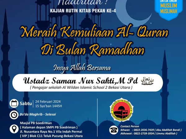 Meraih kemulian Quran di Romadhon