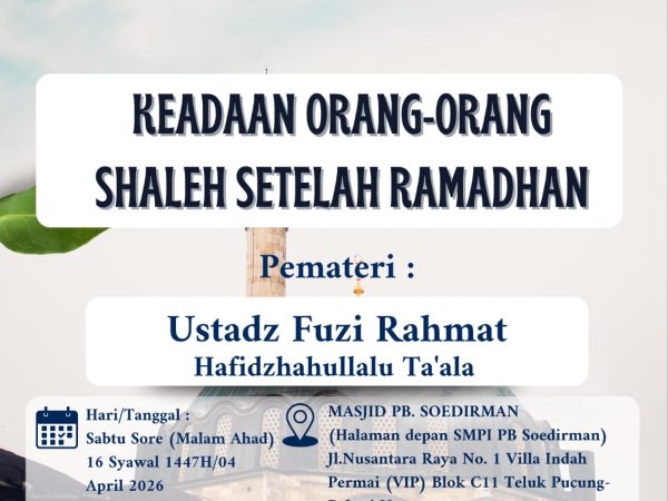 Kajian : Keadaan Orang-orang Setelah Ramadhan
